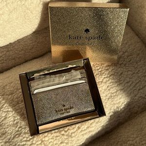 Kate Spade Glimmering Saffiano leather card holder